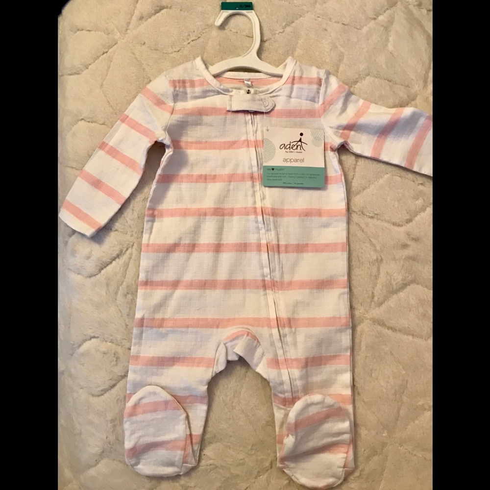 0-3 Months Aden+Anais bodysuit for baby girl.